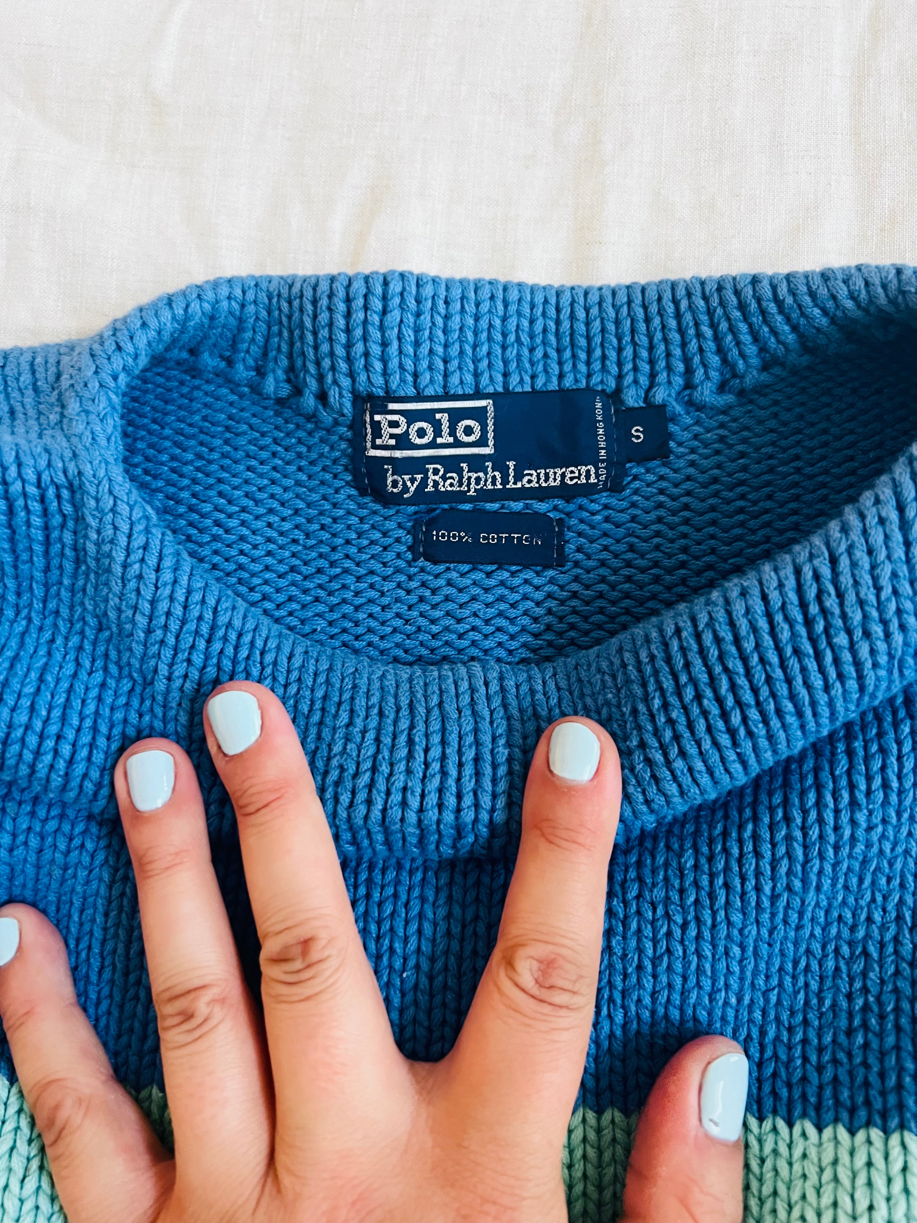 Vintage Colorblock Polo Ralph Lauren Sweater
