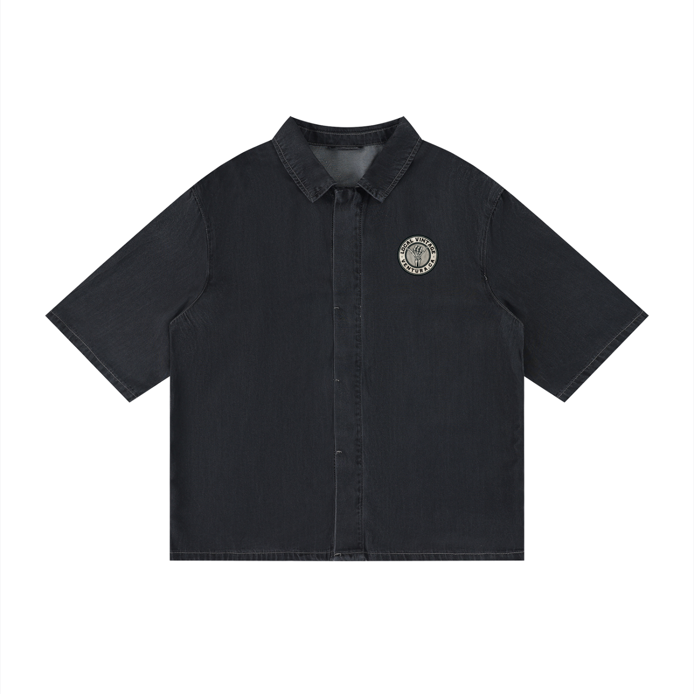 Unisex Vintage Wash Drop Shoulder Lyocell Shirt