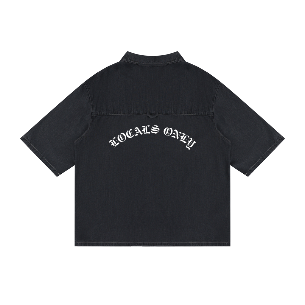 Unisex Vintage Wash Drop Shoulder Lyocell Shirt