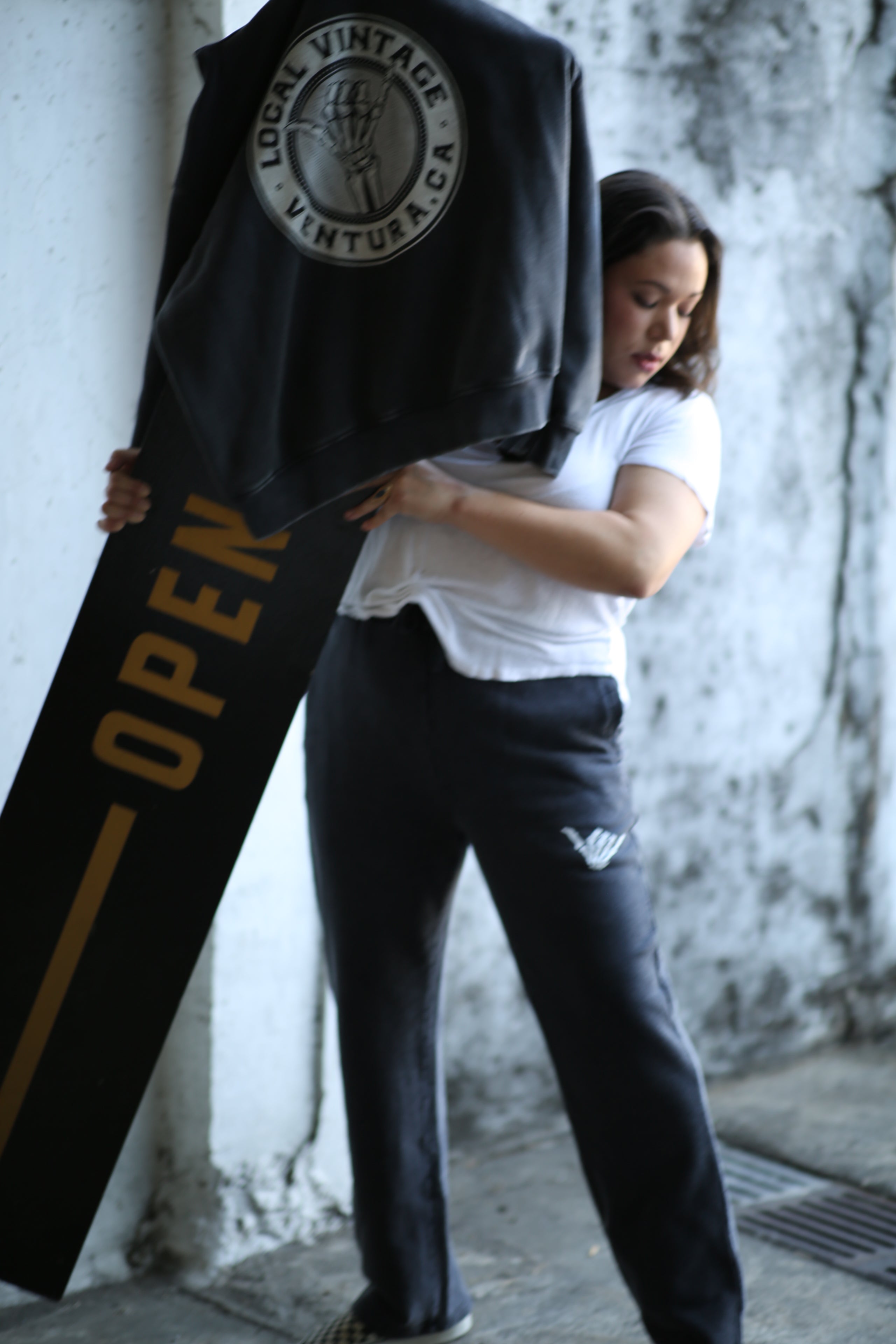 Logo Sweatpants - Stonewash