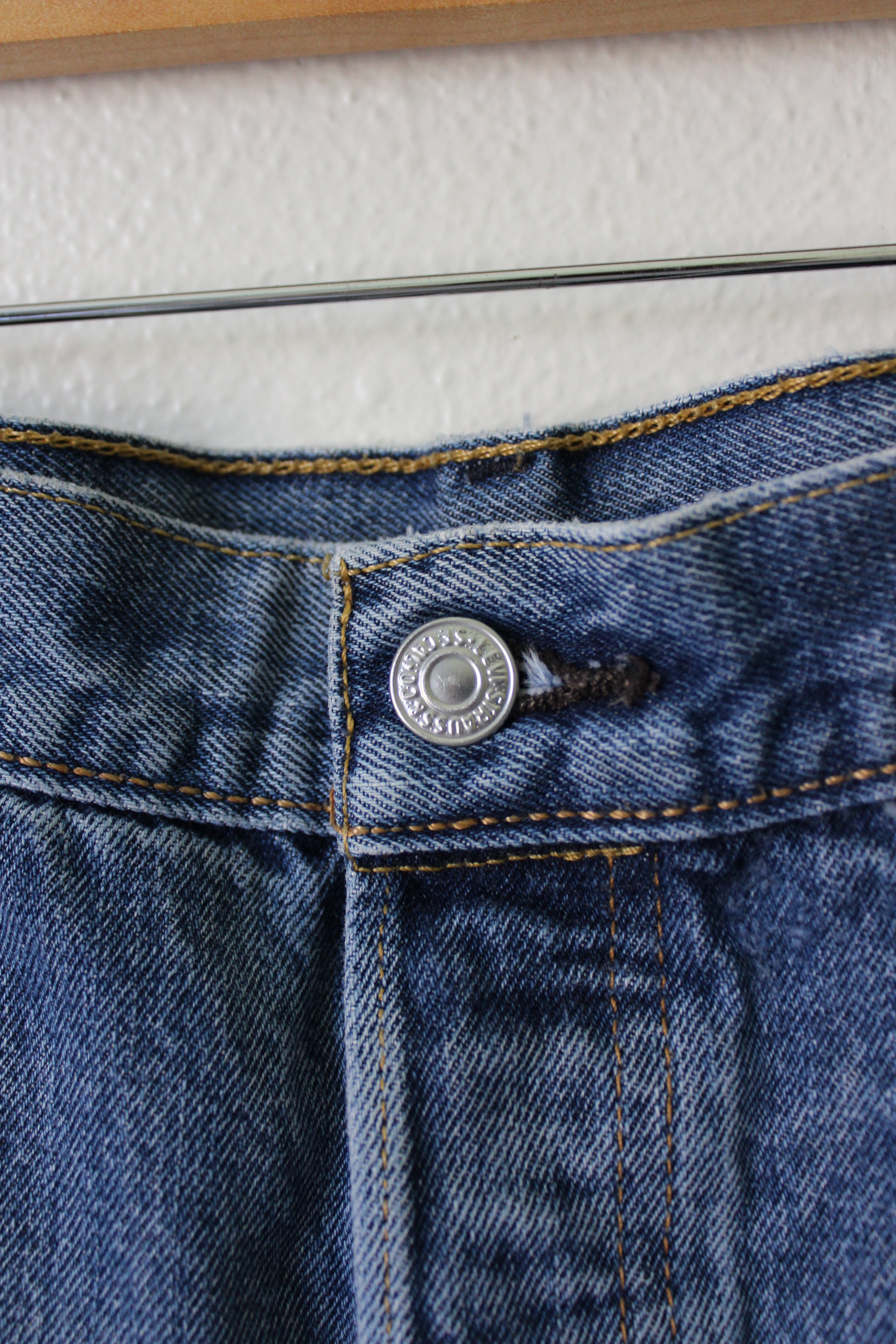 Levis 501's Distressed Denim Shorts