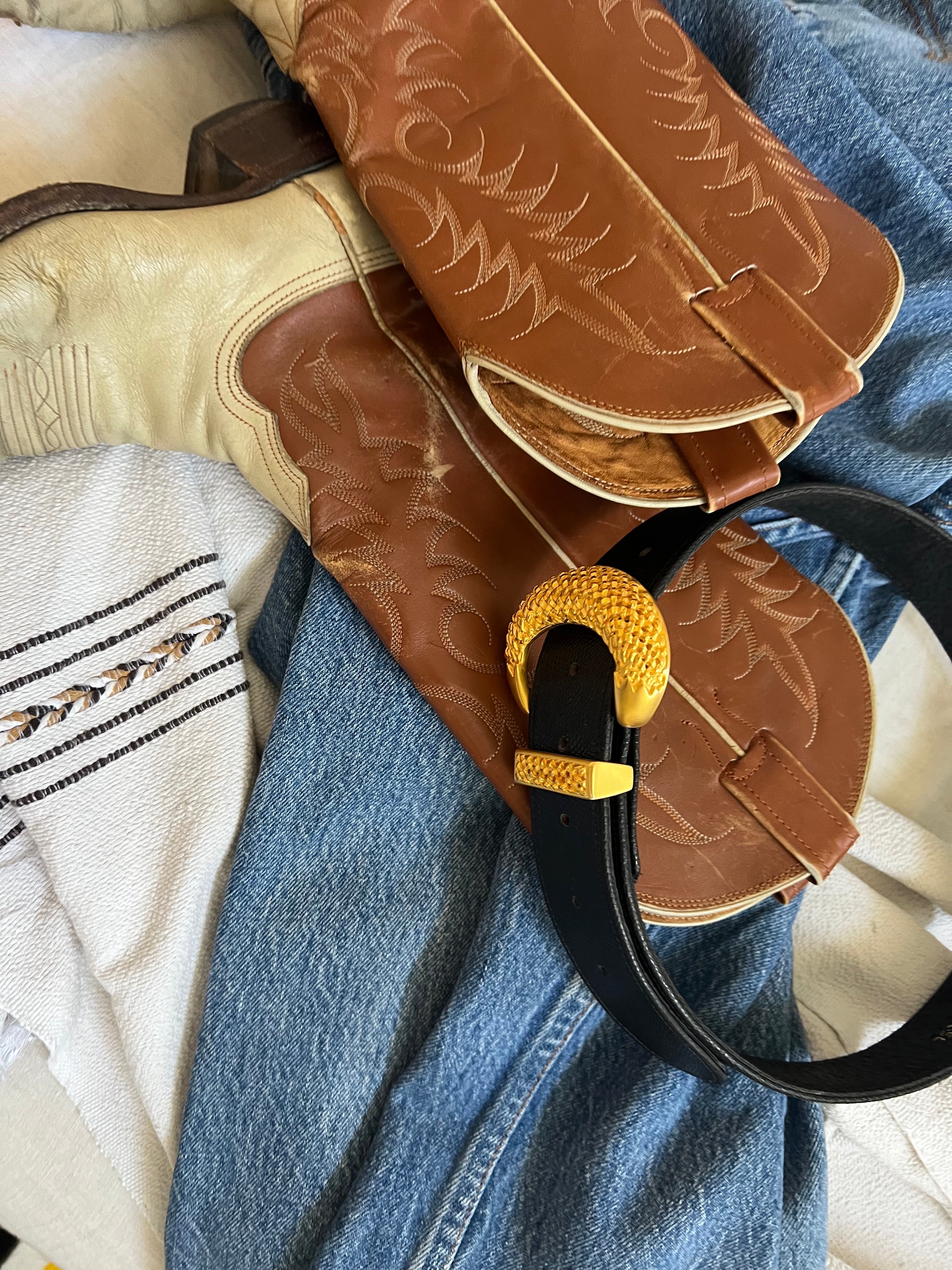 Vintage Half Moon Belt