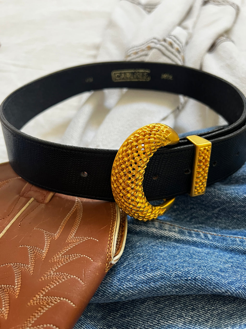 Vintage Half Moon Belt