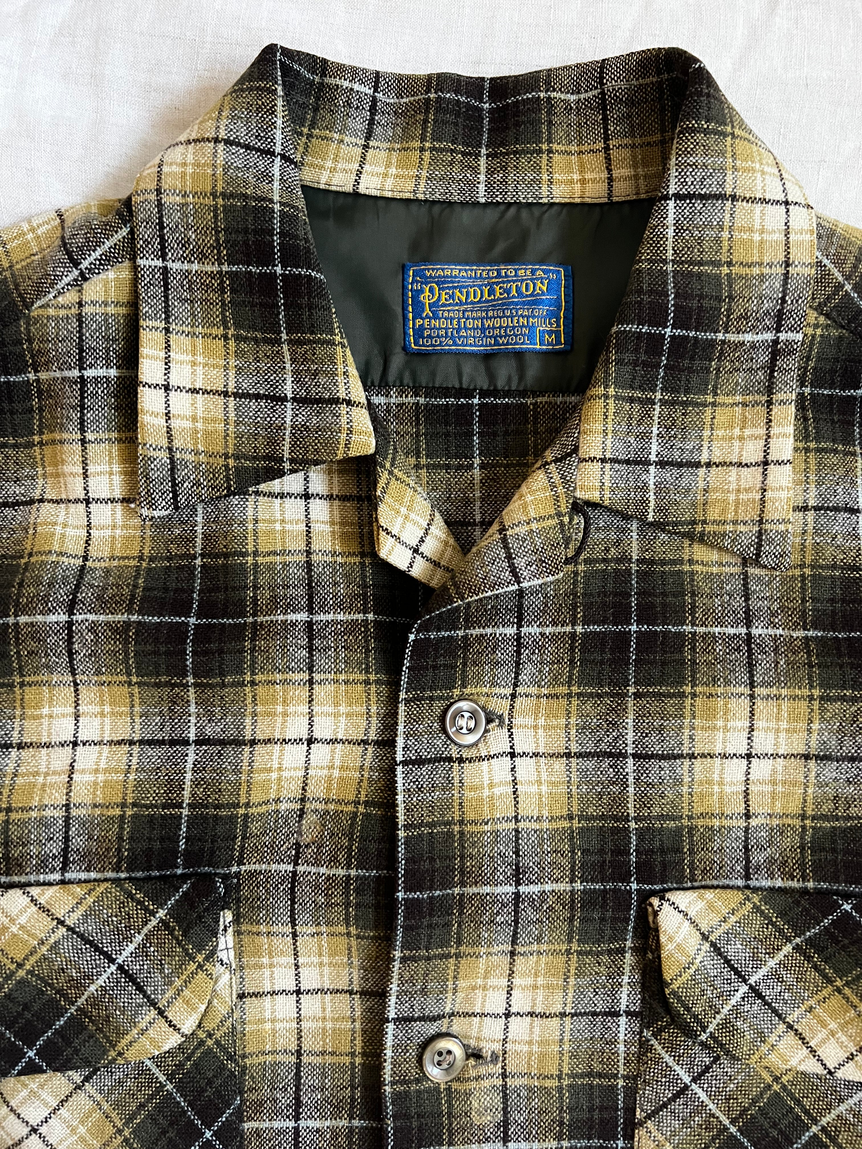 Vintage Yellow and Tan Pendleton