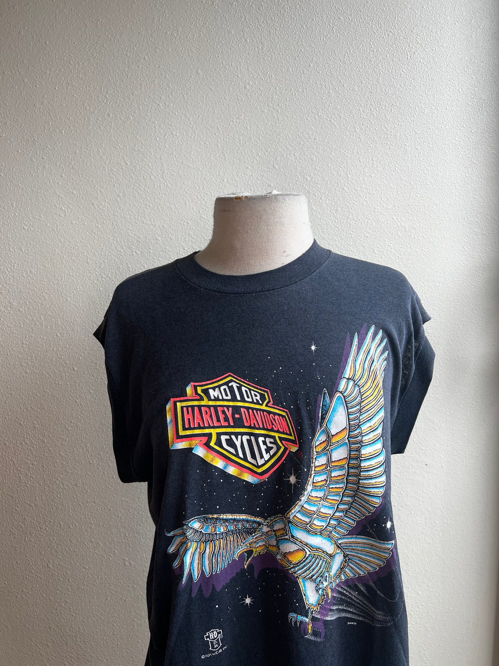 Vintage 3D Emblem Harley Davidson Tee