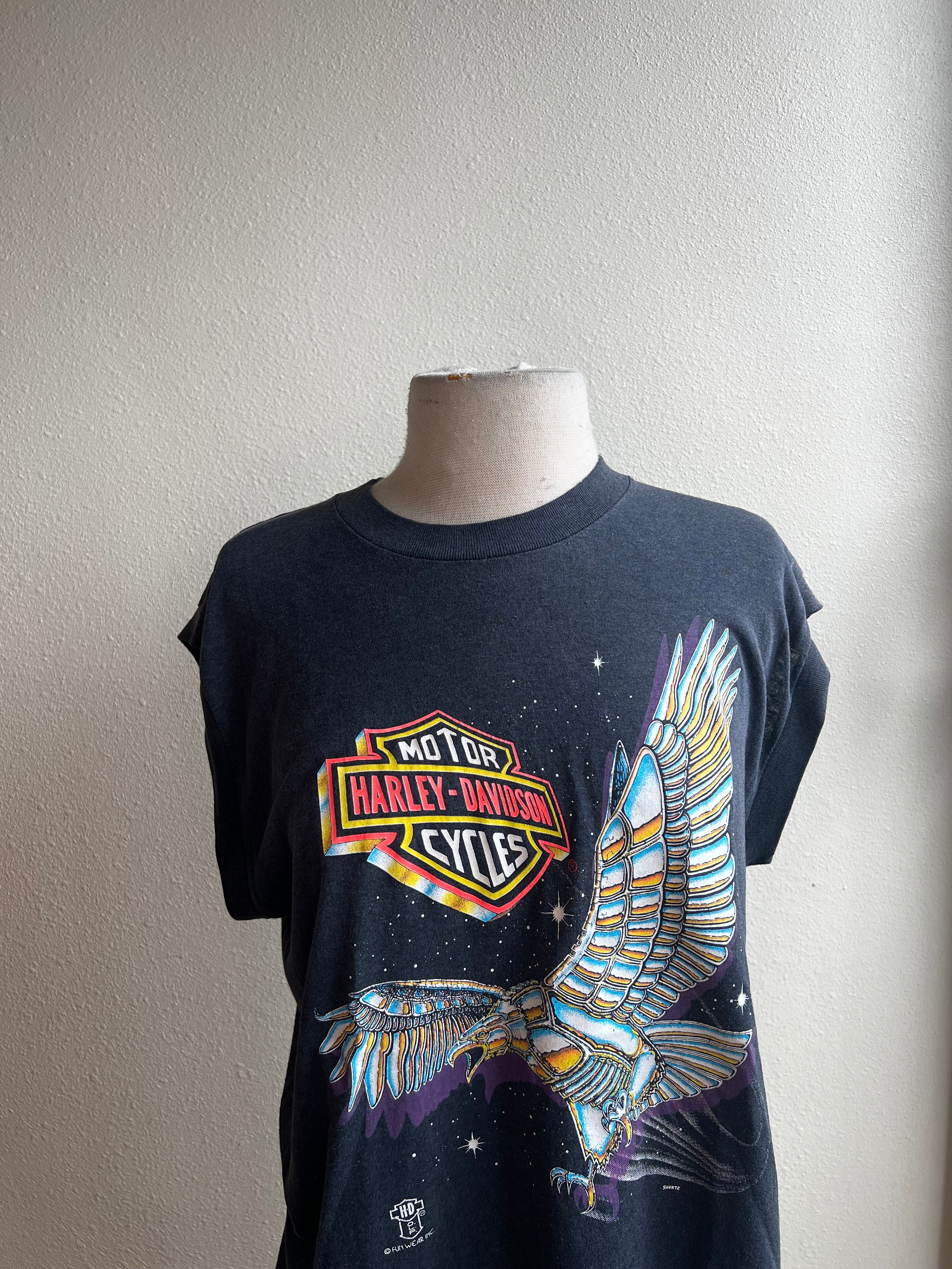 Vintage 3D Emblem Harley Davidson Tee