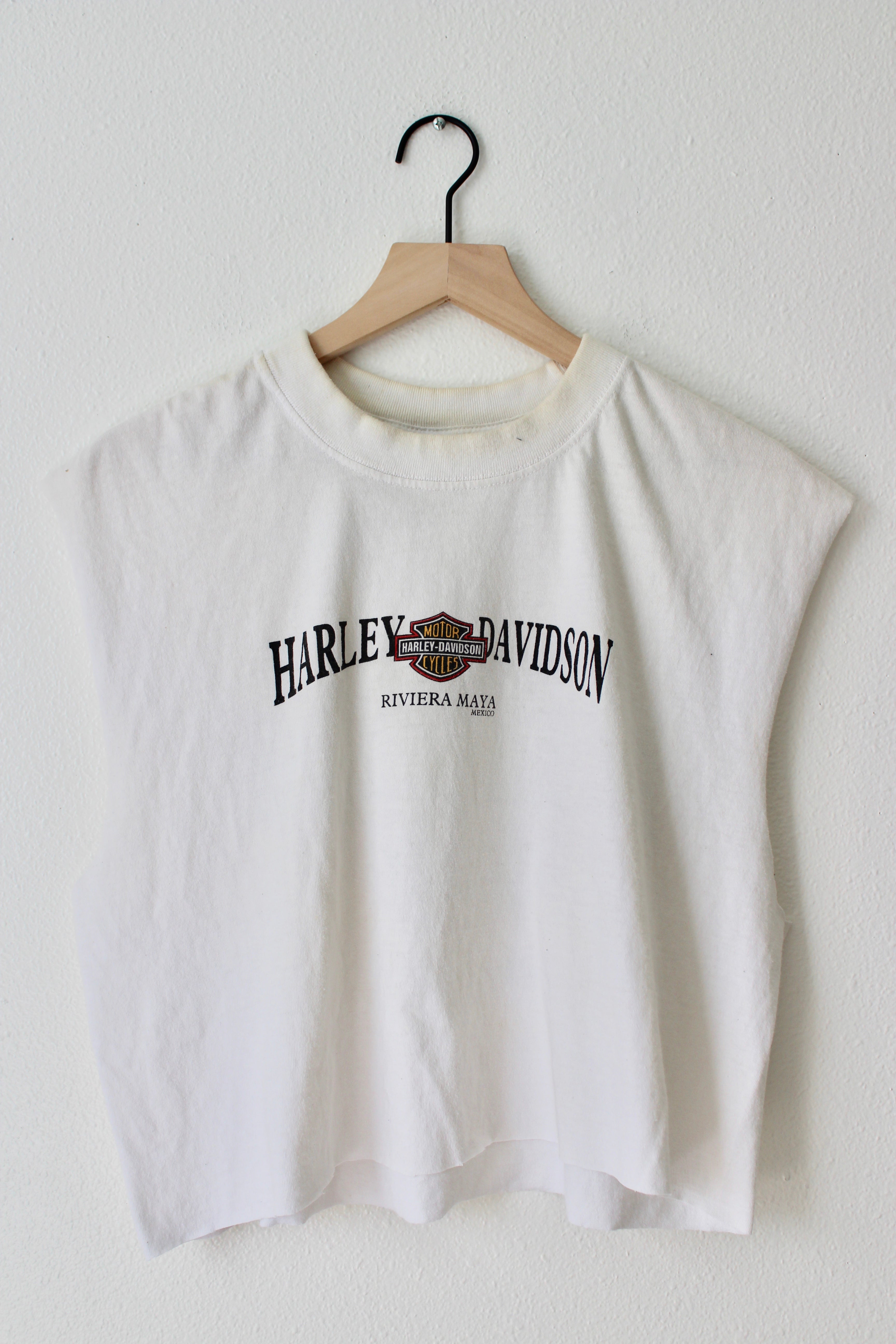 Cropped Riviera Harley Muscle Tee