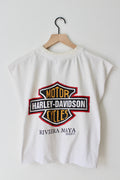 Cropped Riviera Harley Muscle Tee