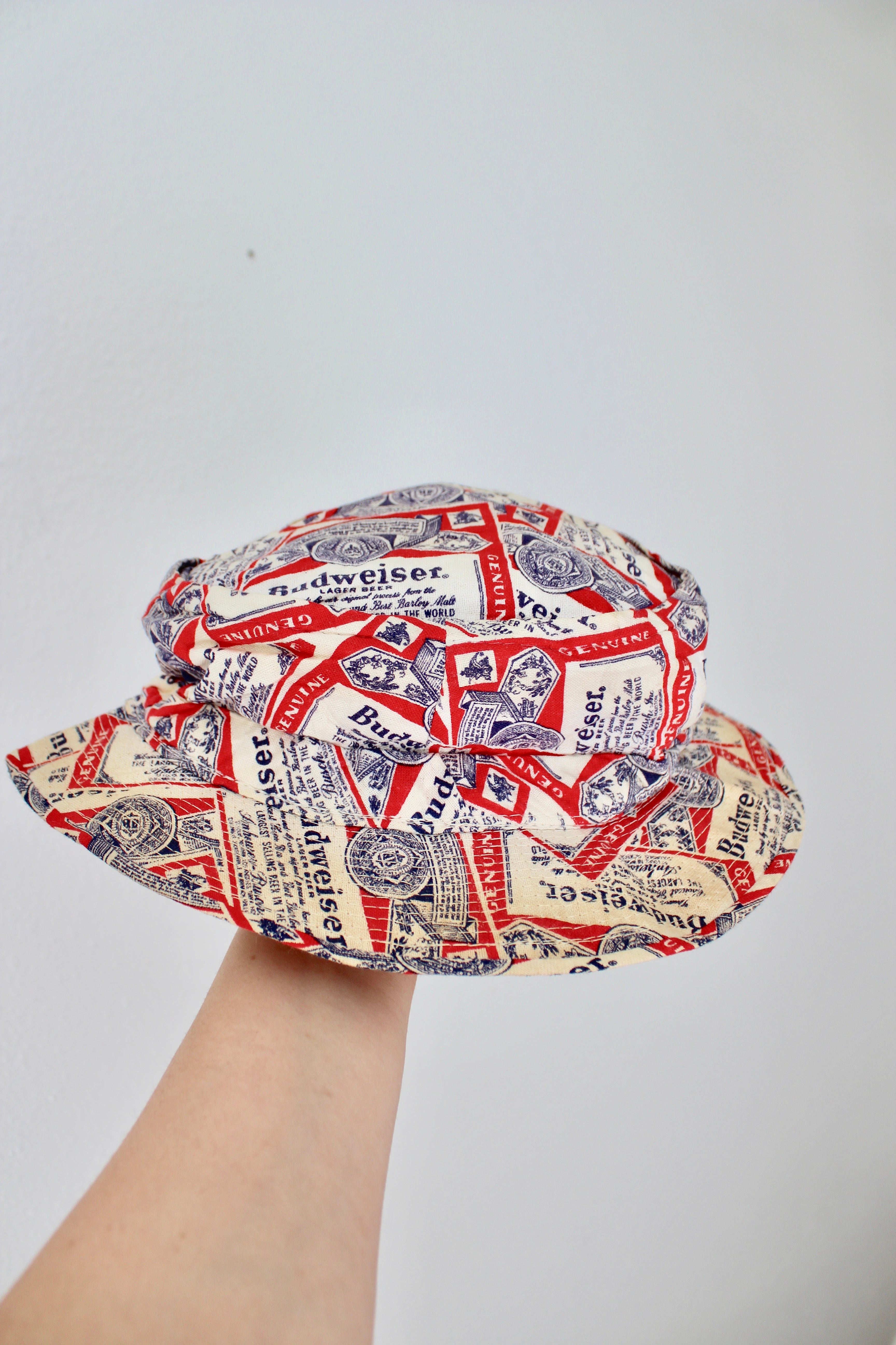 Vintage Handmade Budweiser Bucket Hat