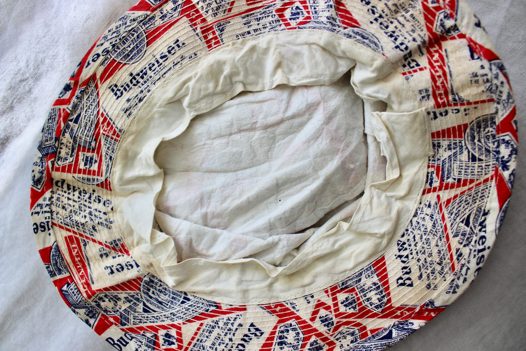 Vintage Handmade Budweiser Bucket Hat