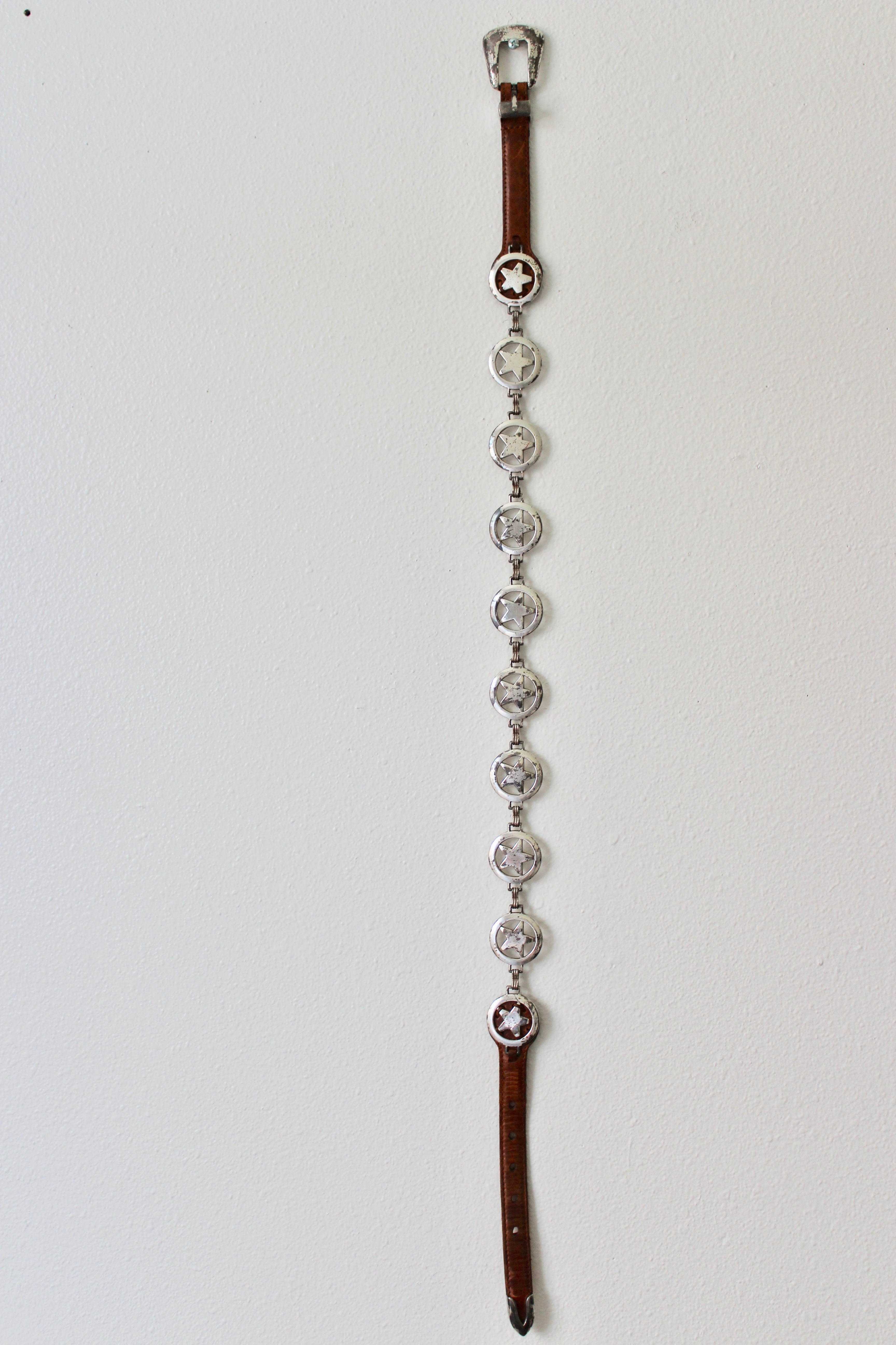 Vintage Star Leather Belt