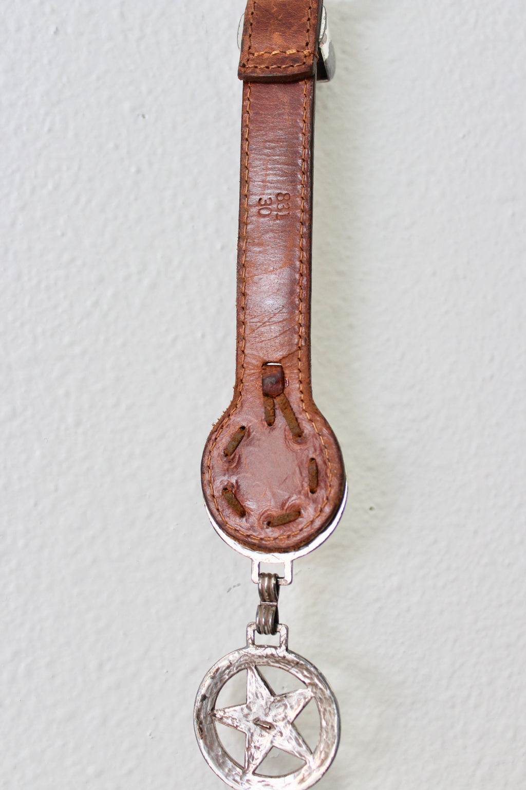 Vintage Star Leather Belt
