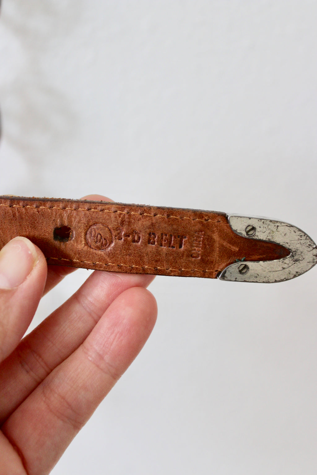 Vintage Star Leather Belt