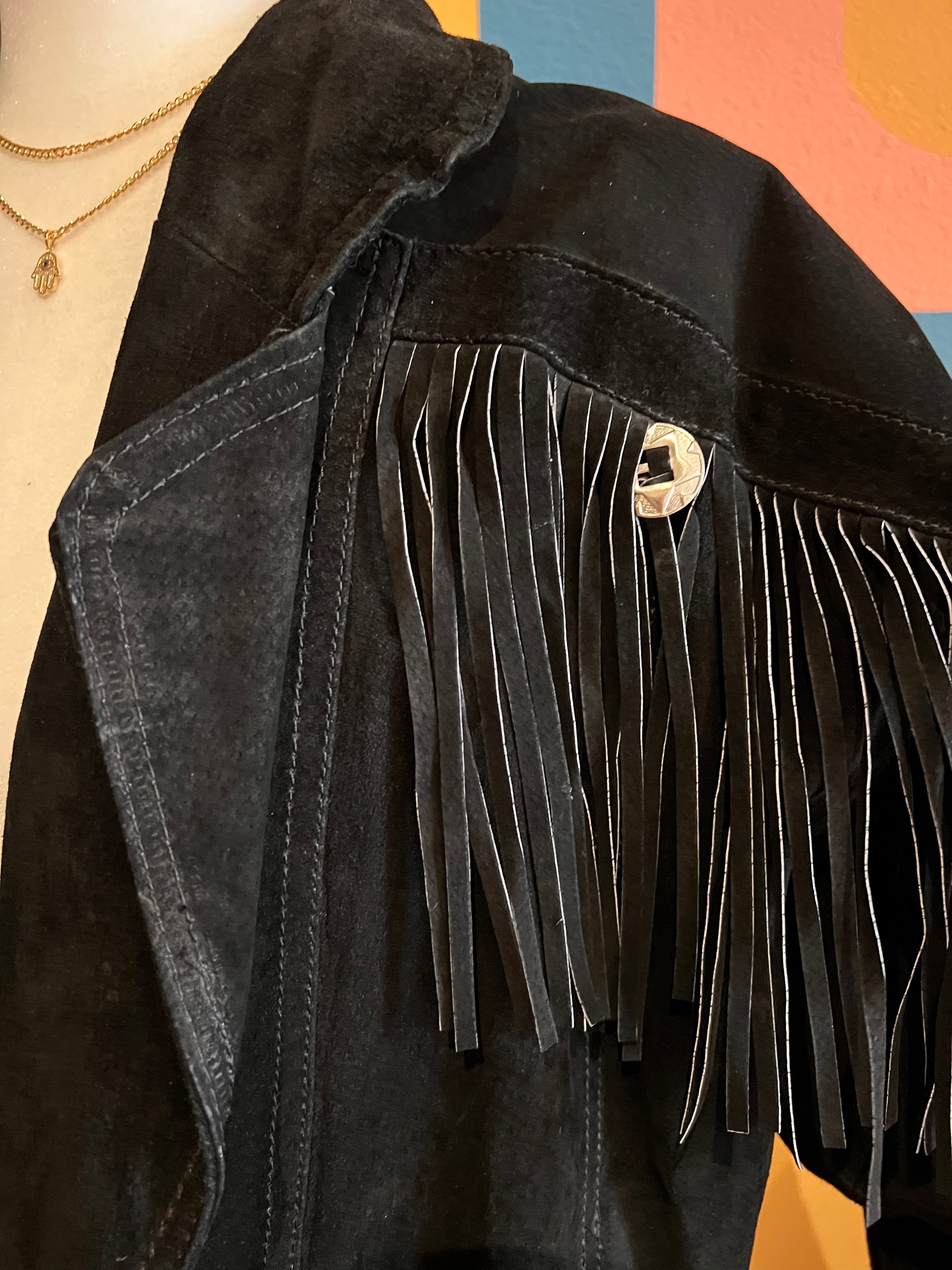 Vintage Fringe Concho Jacket