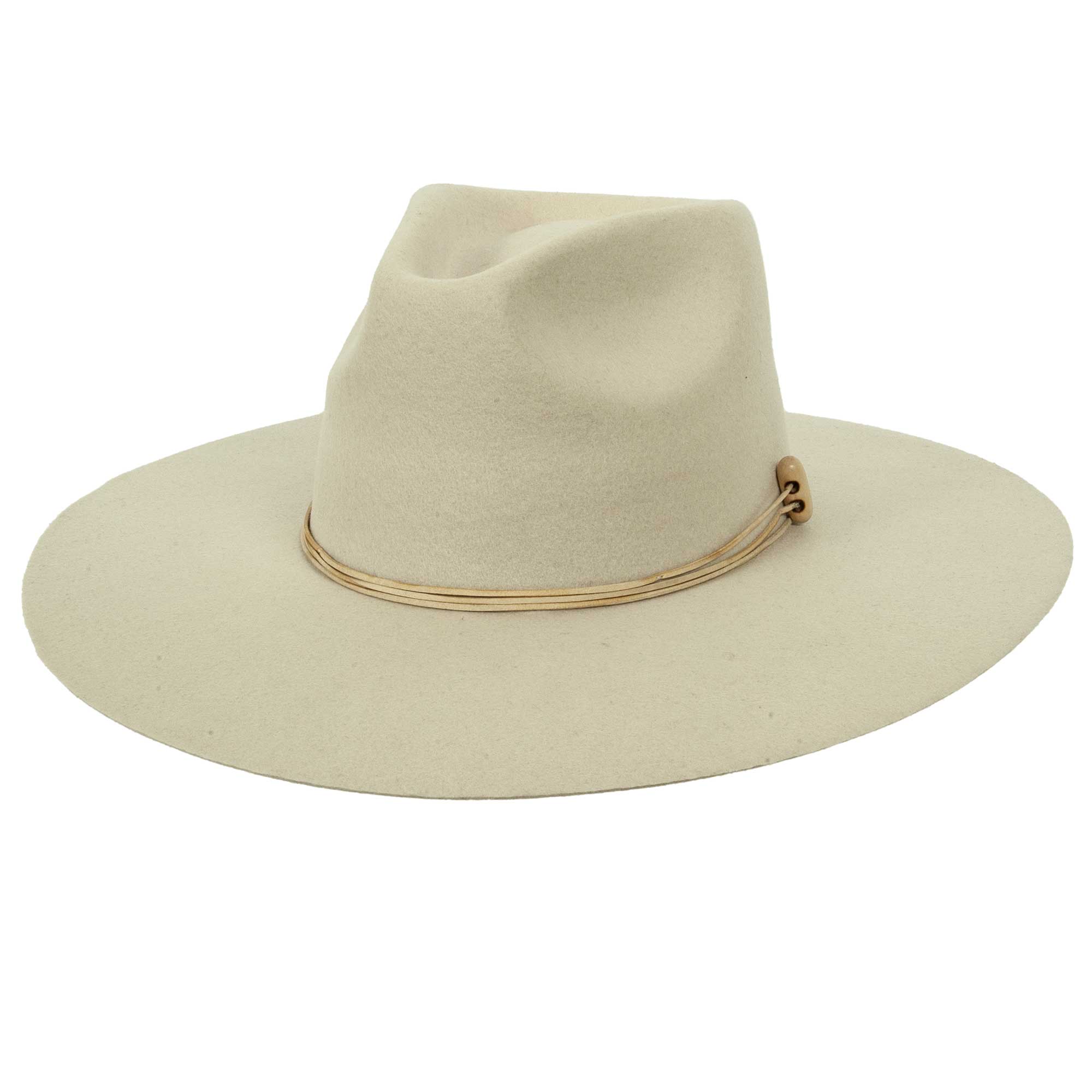 Daisy Wide Brim Felt Fedora Hat