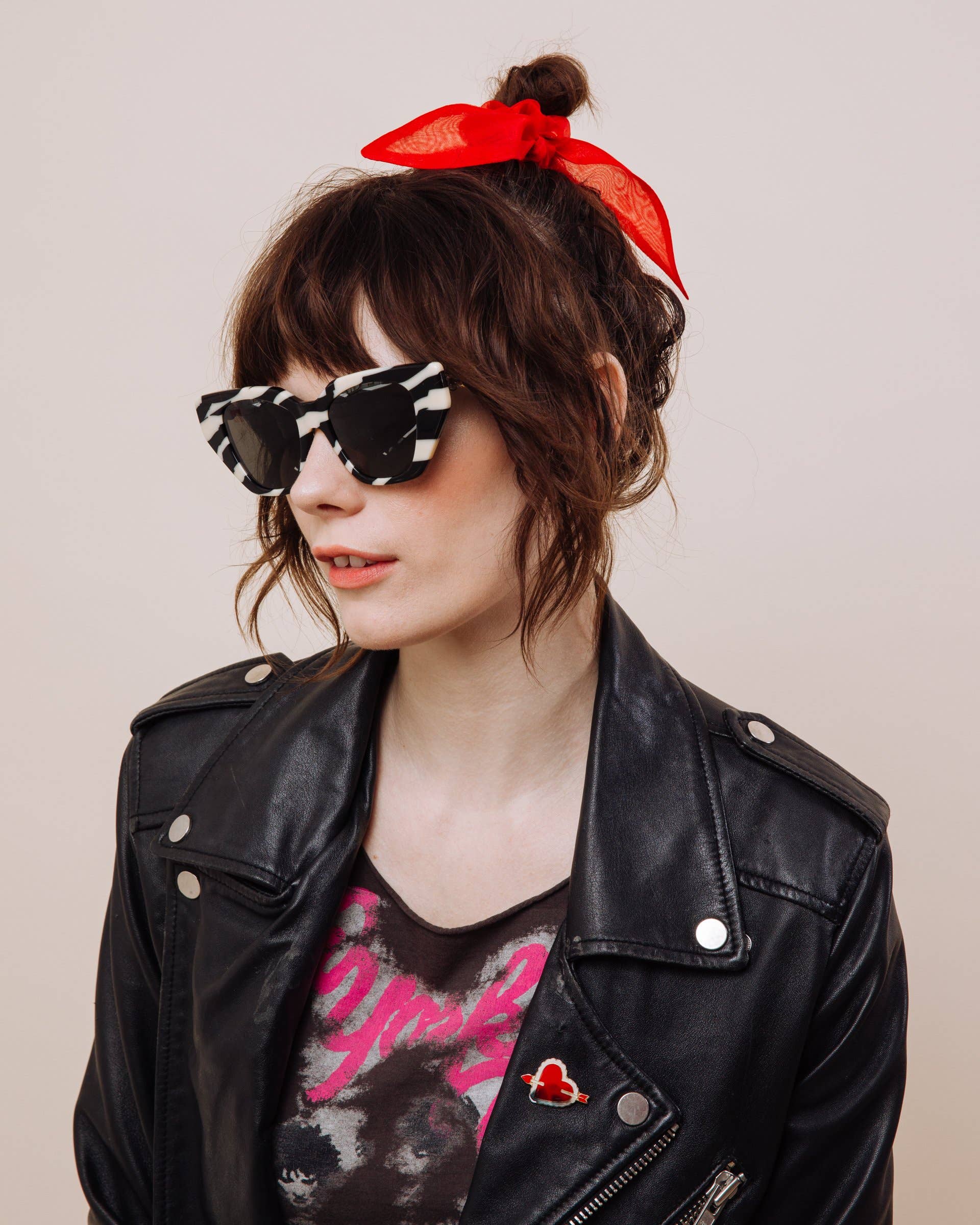 Susie Q Cherry Scrunchie Tie