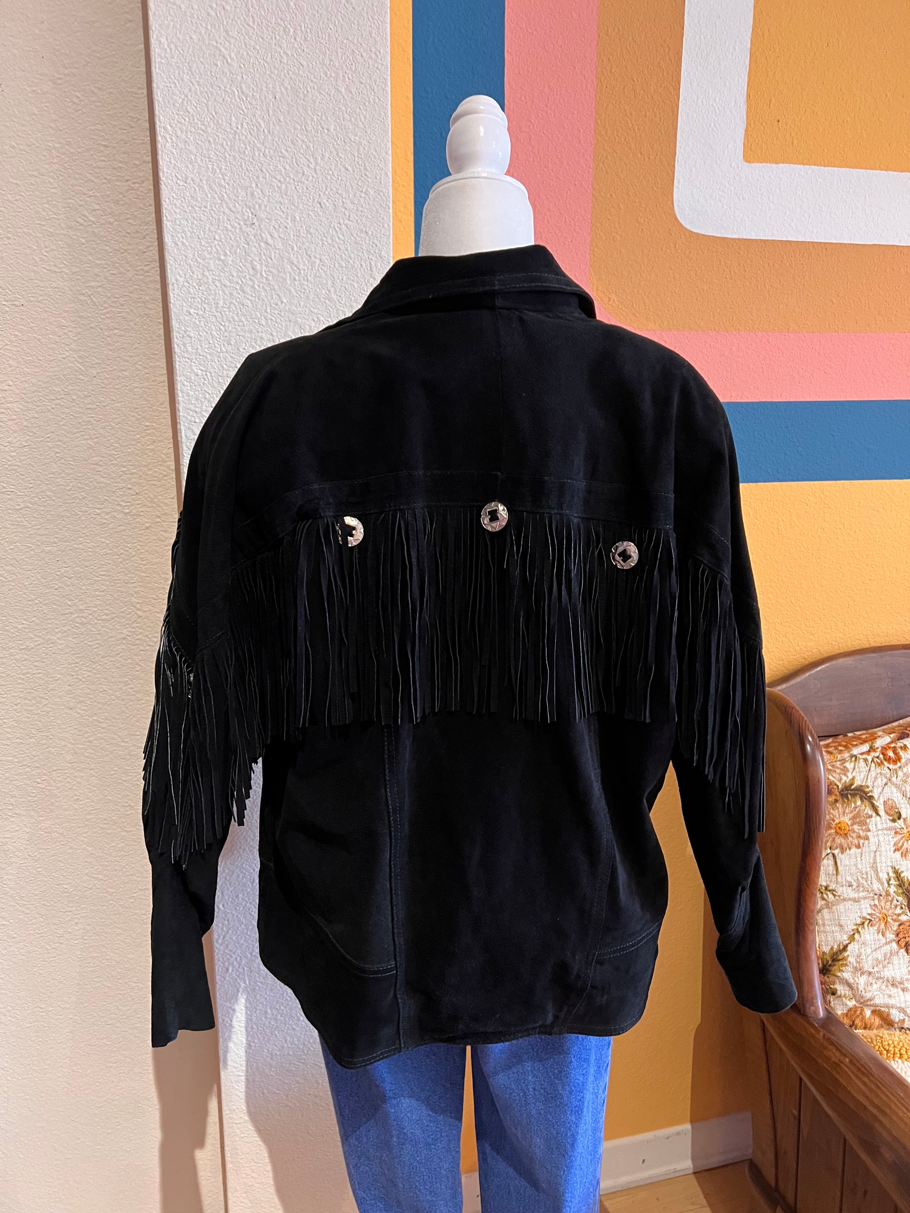 Vintage Fringe Concho Jacket