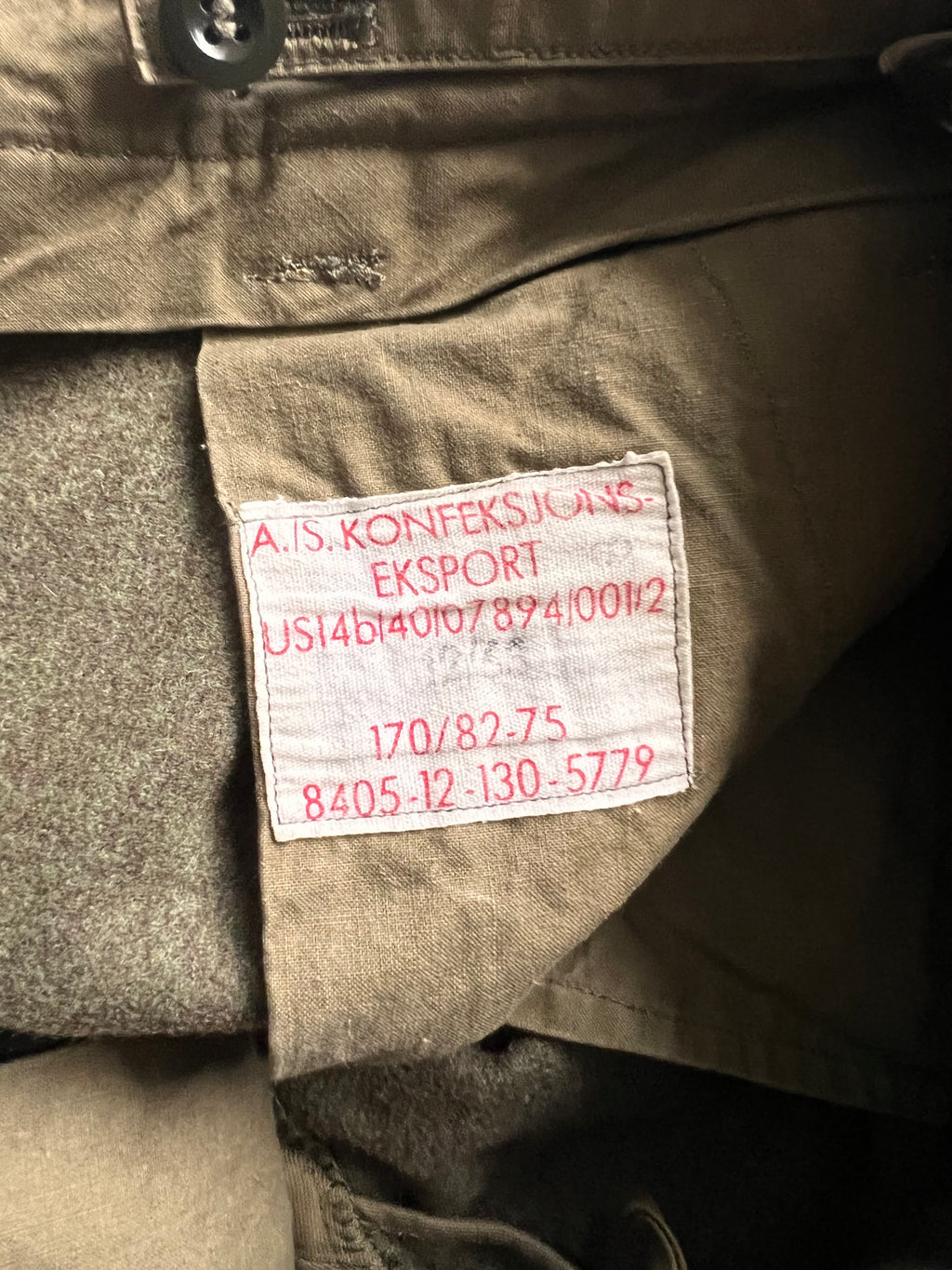 Vintage Wool Army Pants - sz 30