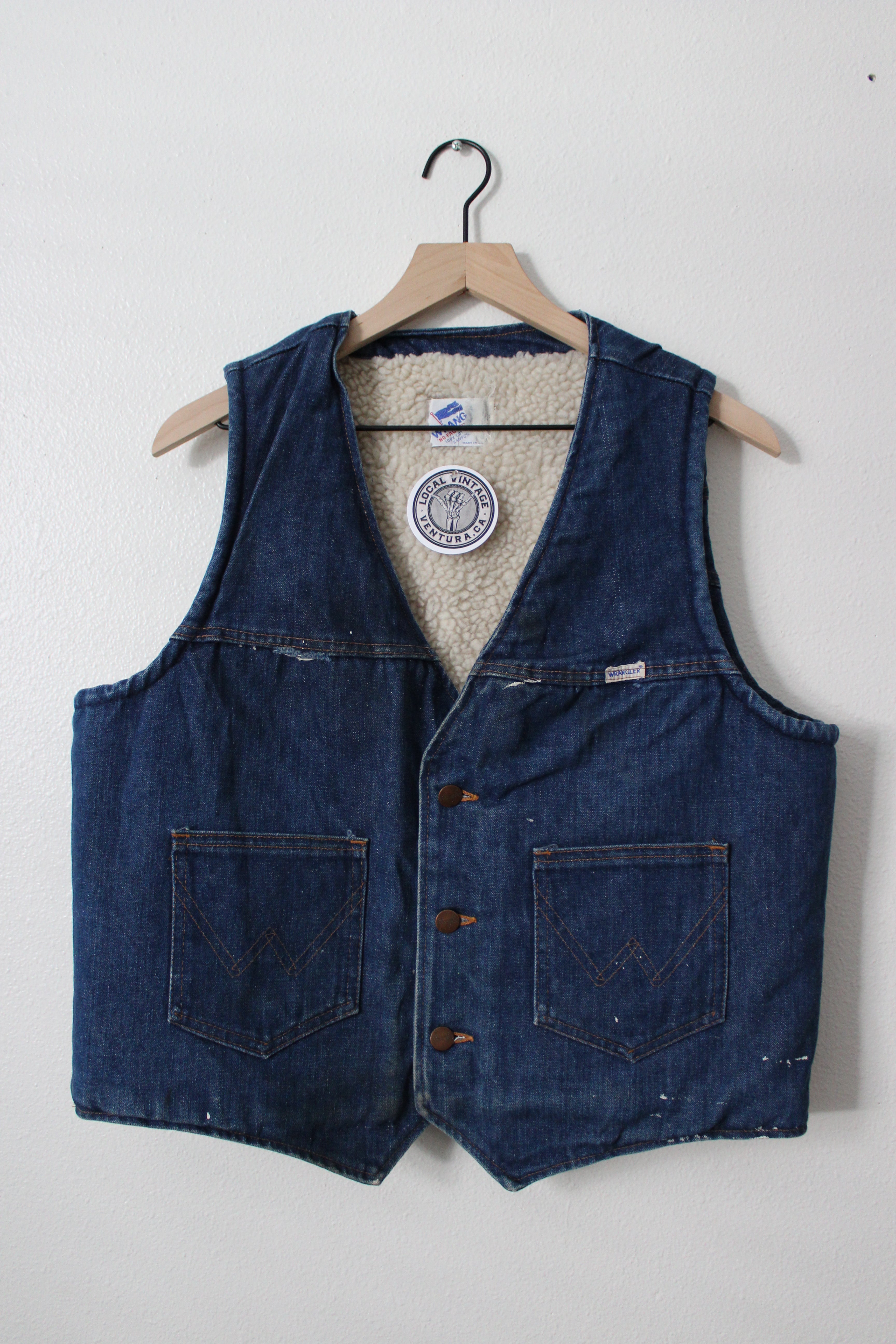Vintage Lined Wranglers Vest