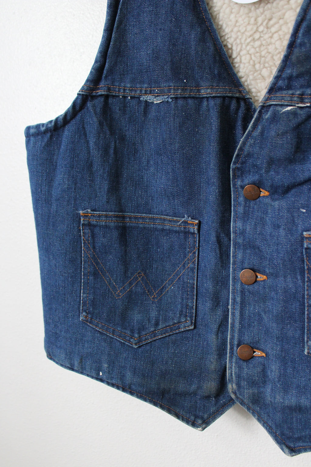 Vintage Lined Wranglers Vest