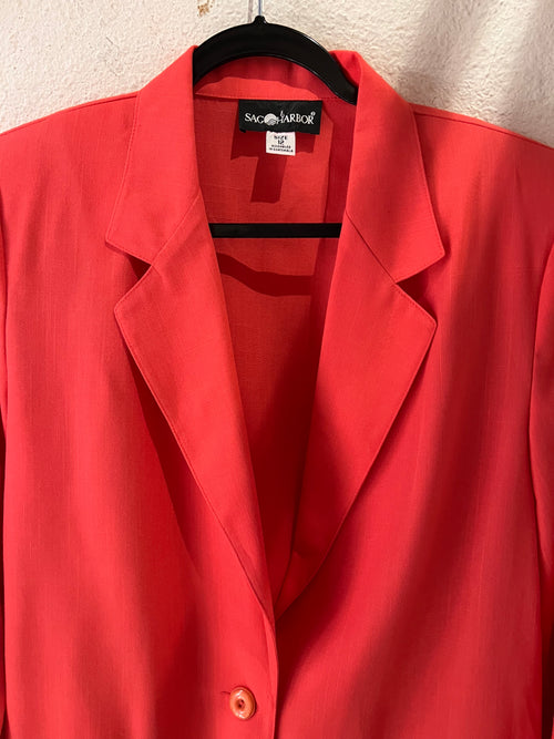 90's Oversized Pink Blazer