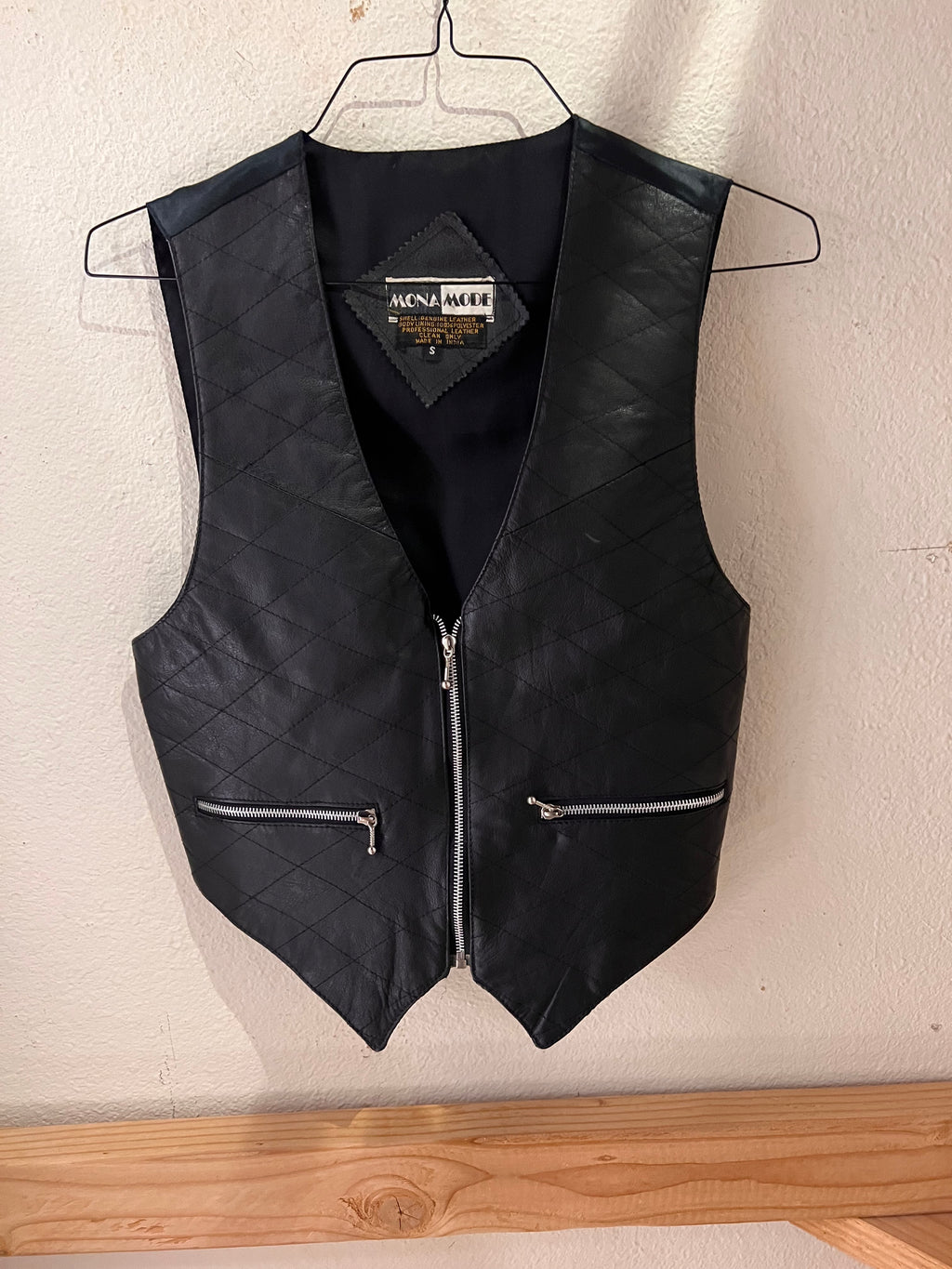 80's Leather Vest