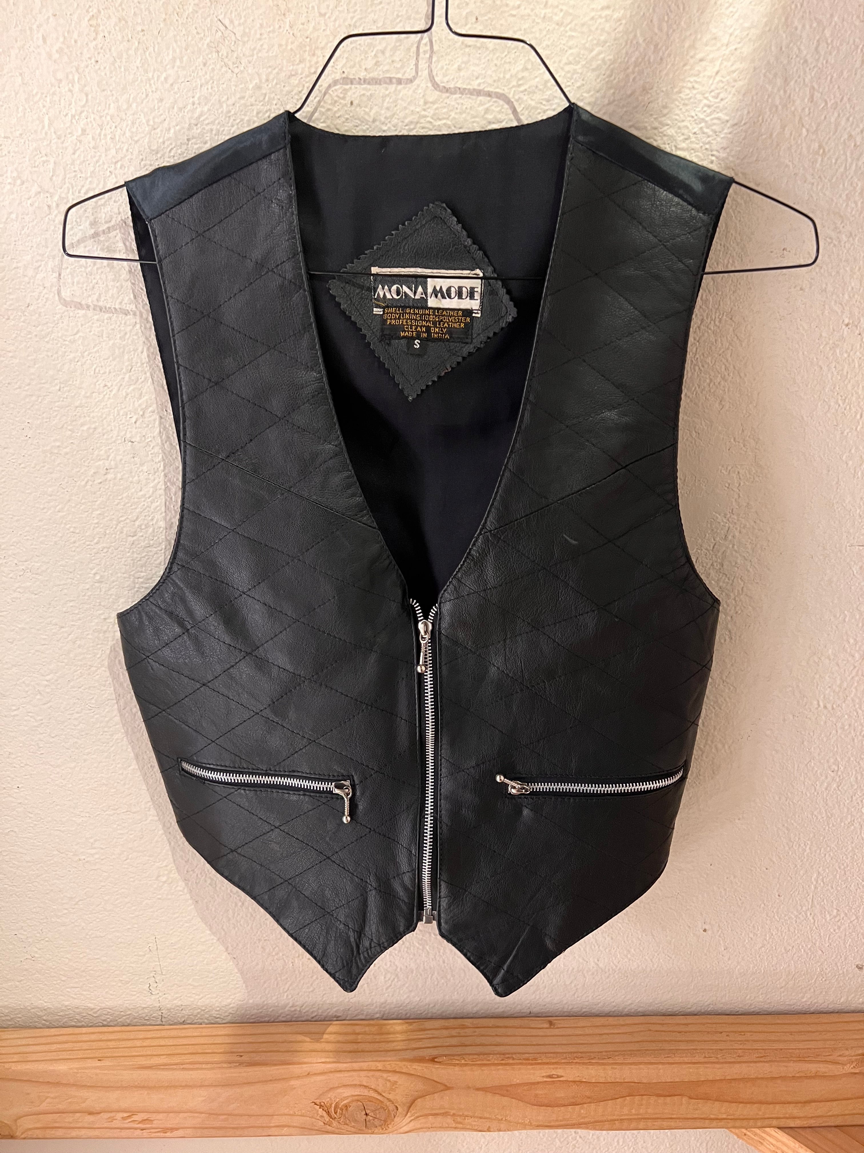 80's Leather Vest