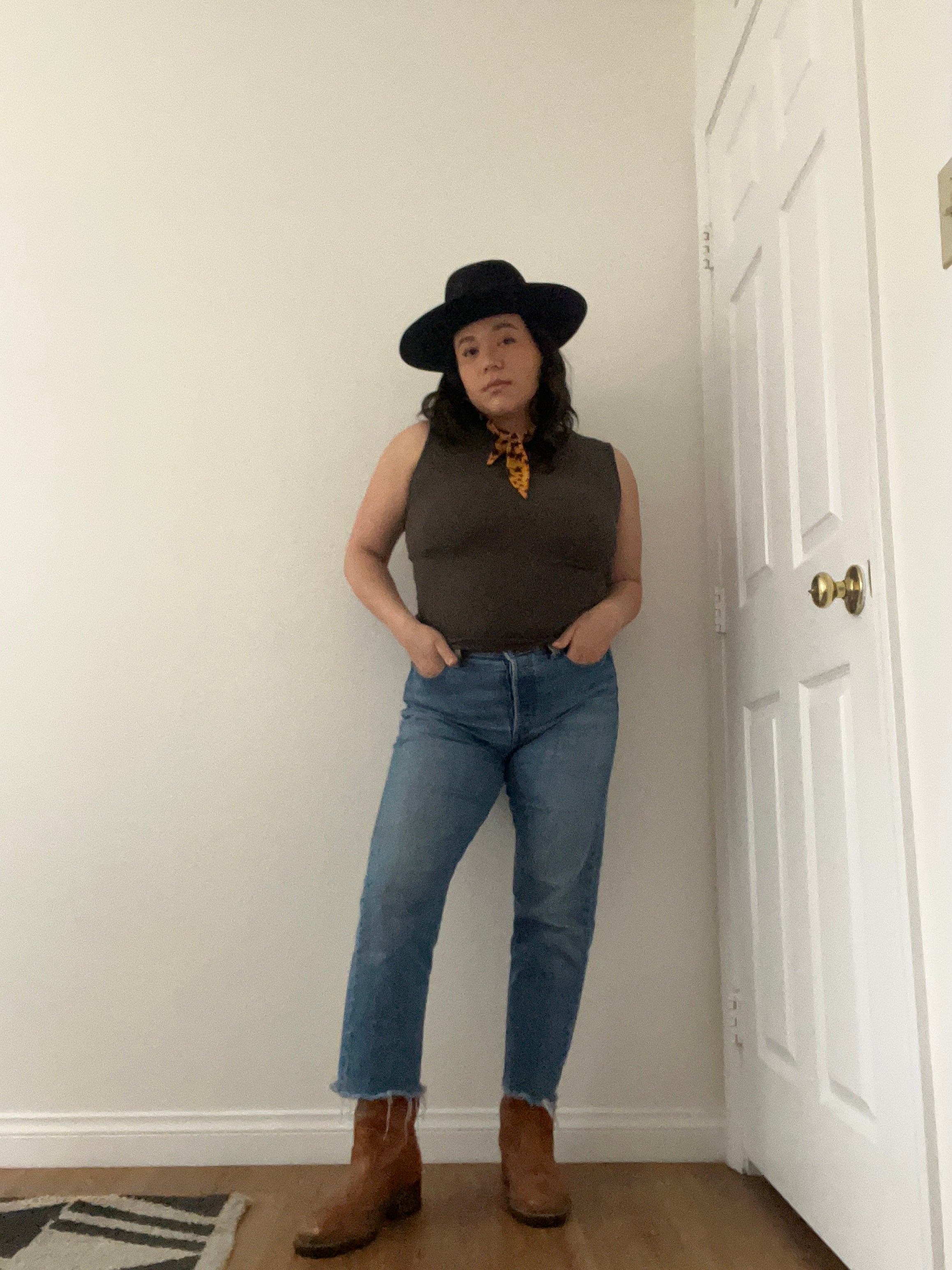 Vintage Eagle Leather Boots