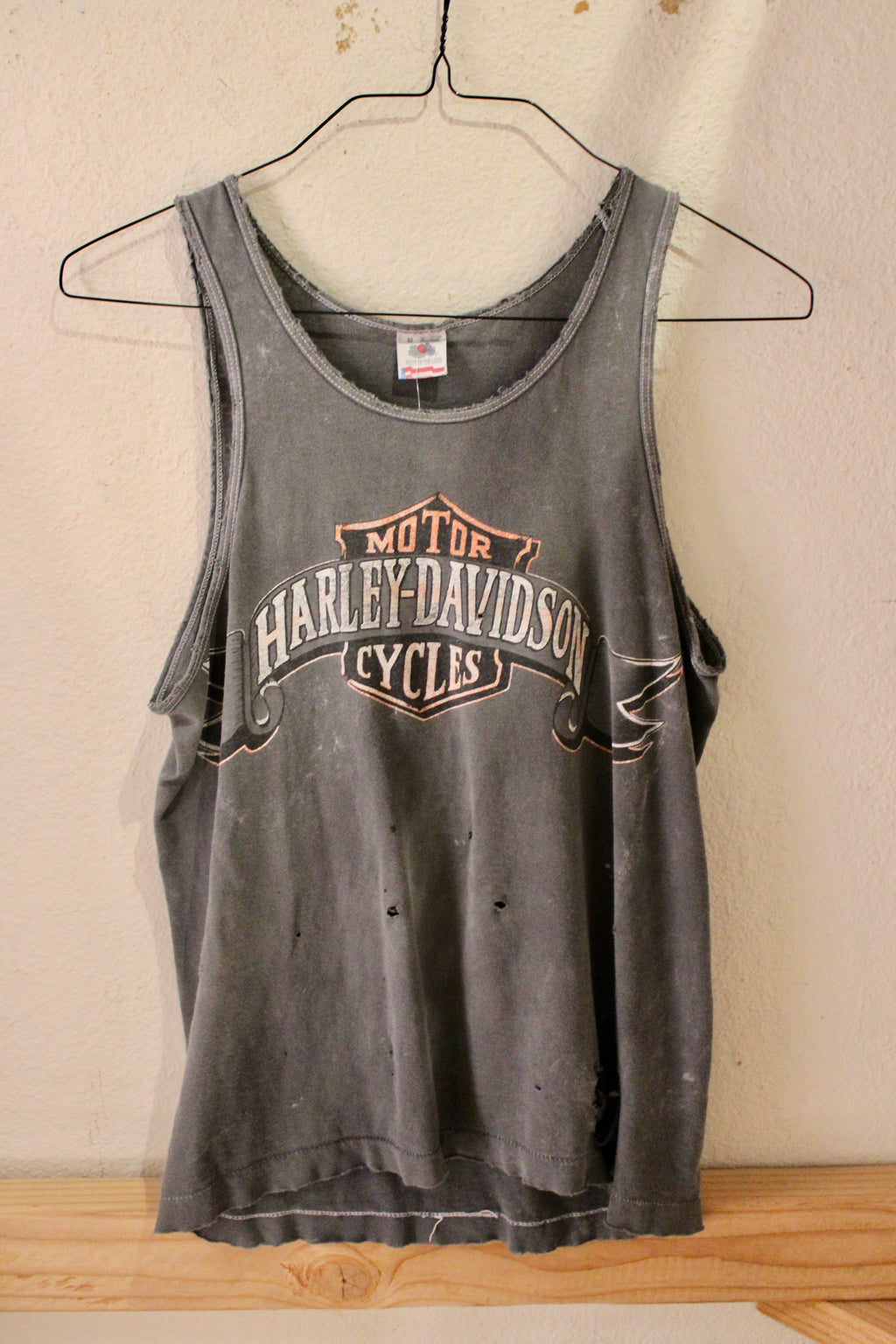 Thrashed Harley Tank