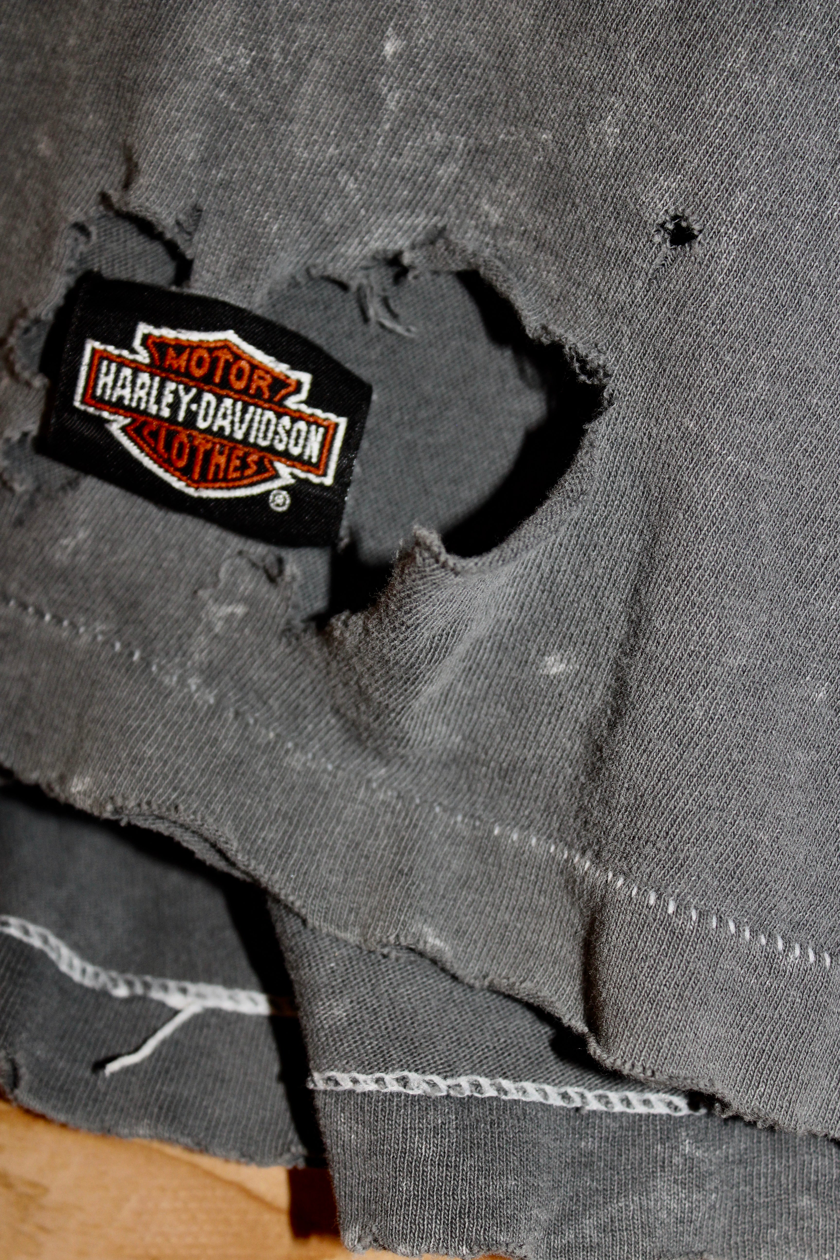 Thrashed Harley Tank
