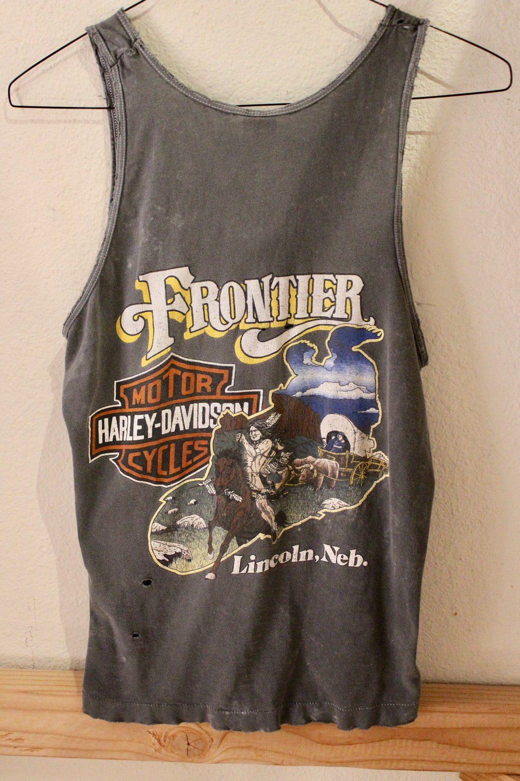Thrashed Harley Tank