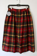 Vintage Plaid Wool Skirt