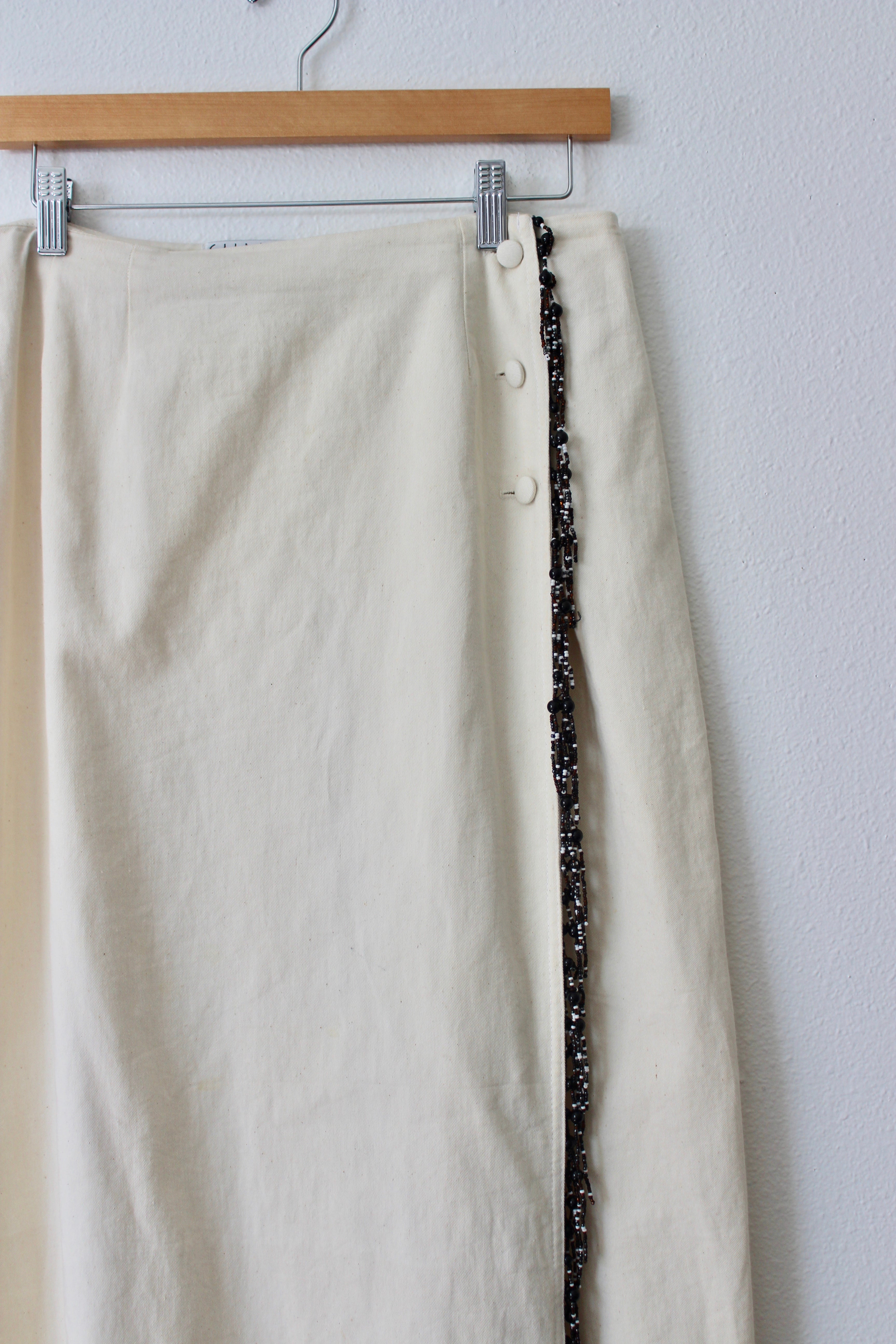 Vintage Beaded Maxi Skirt
