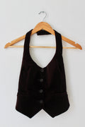 Vintage Velvet Halter Top